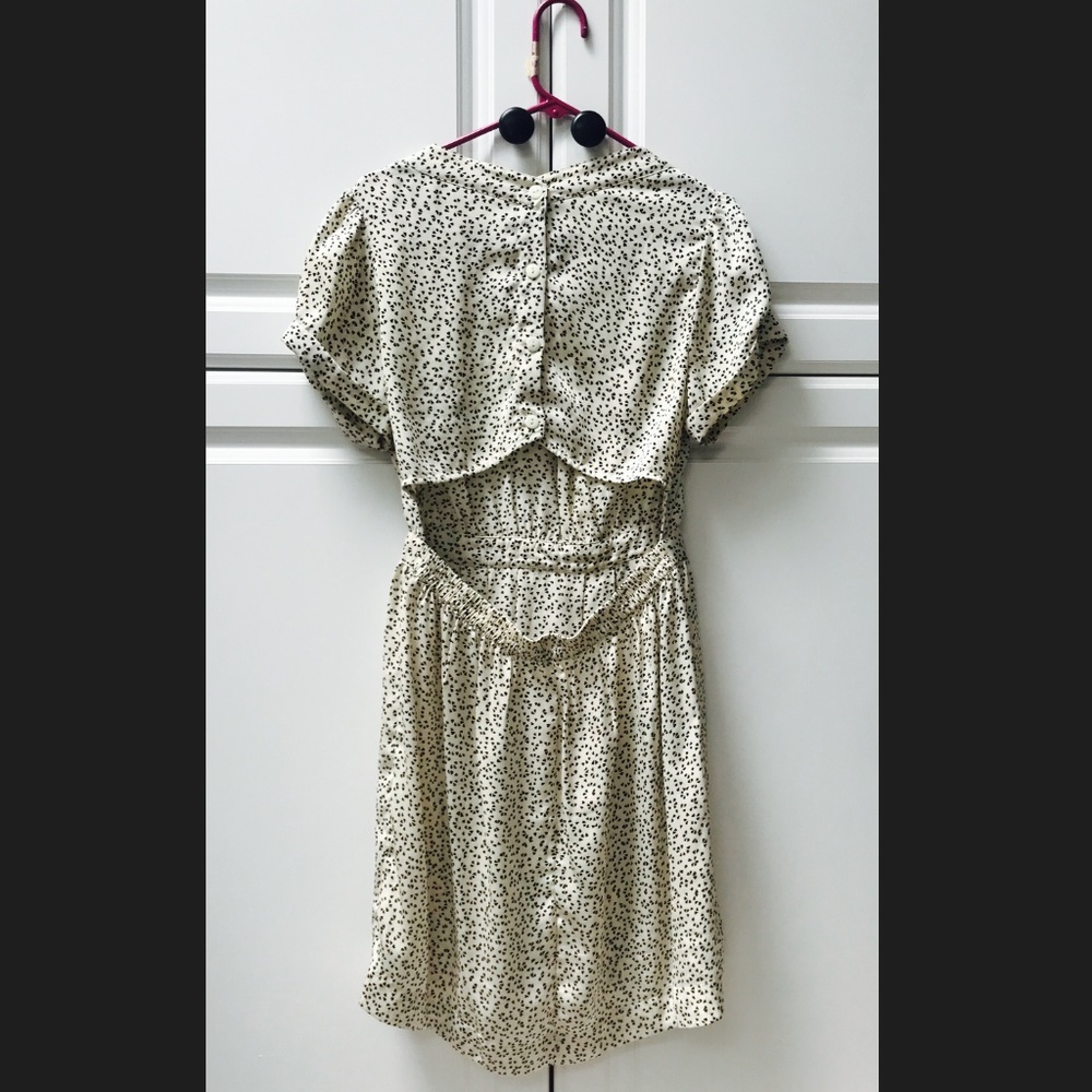 Silky Polka Peekaboo Dress